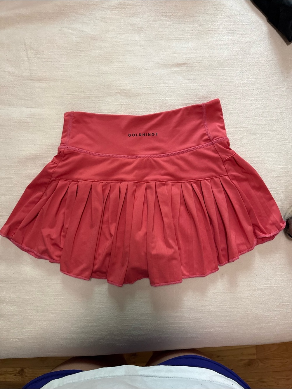 Goldhinge Pink Pleated Skirt - XS